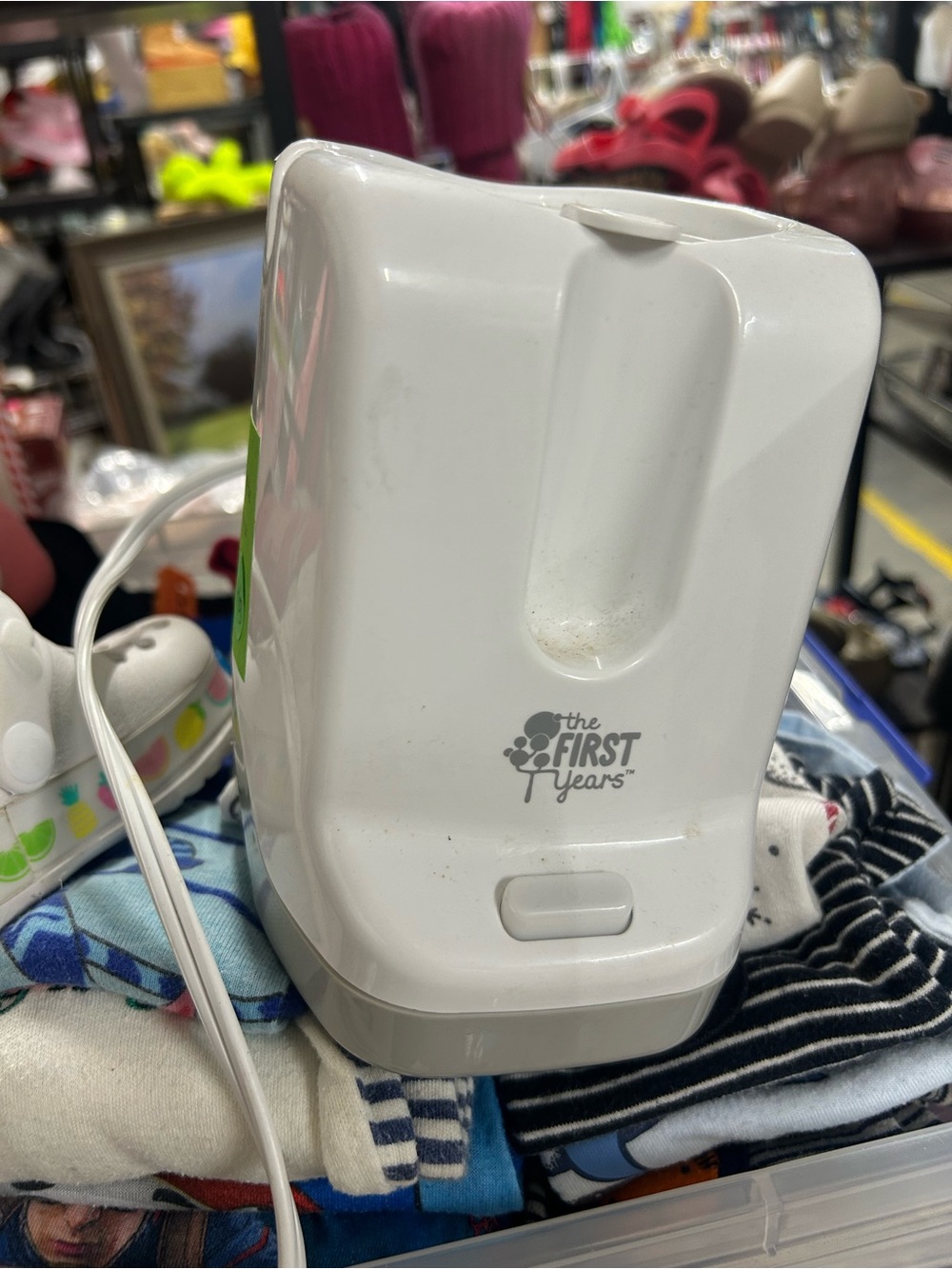 The First Years White Baby Bottle Warmer